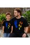 Father Child Oversize T-Shirt Colorful Feet Printed (Sold Individually)