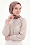 وشاح ناعم بلون بني شوكولاتة - 3