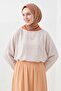 وشاح ناعم بتصميم هندسي باللون البرتقالي الداكن - 3