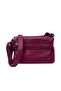 Women's Soft Textured Faux Leather 8-Pocket Shoulder Bag