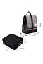 Insulated Lunch Bag w/ Jumbo Bento Lunch Box – Midnight Black - 8