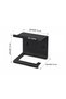 Lifetime Stainless Steel No Drilling Mounting Adhesive and Screw Rack Toilet Roll Holder Wc Paper Hanger Matte Black Bth-011 - 3