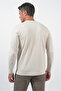 Stone Crew Neck Long Sleeve Knitted Standard Fit Flexible Sweatshirt 1013260150 - 5
