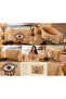 Eye of the Devil Embroidered Straw Jute Fabric Clutch Bag - 8