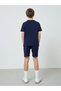Teen Boys Raglan Sleeve T-shirt and Badge Detail Shorts Set - 4