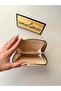 Women's Cream Star Embroidered Quilted Zipper Wallet Card Holder - 2