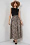 Women's Leopard Patterned Brown Skirt - 6