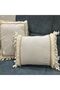 Raw Linen Jute Double Throw Pillow Cover (35X55-43X43) - 2