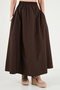 Cotton Blend Regular Fit Elastic Waist Skirt Skirt 4613143 - 4