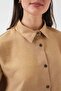 Women's Oversize Viscose Camel Set - 7