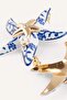 Women's Blue Starfish Earrings H7019Axns - 3