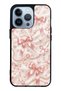 iPhone 13 Pro Glossy Phone Case with Blush Pearl Bow Design