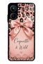 حافظة هاتف لامعة بتصميم Realme 10 Coquette Wild Bow