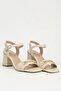 Beige Women's Heeled Sandals Pc-55769 Z - 2