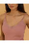 Women Pink Strappy Lace Vest - 4