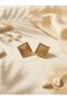 Geometric Square Earrings Gold Color Women Minimal Elegant Design Jewelry - 3