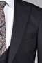 3 Button Red Vest Suit Dobby Black - 3