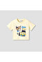 Crew Neck Short Sleeves T-shirt and Shorts Set with Cocomelon Print - 3