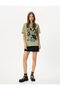 Anime Printed T-Shirt Short Sleeve Crew Neck Cotton - 2