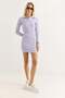 Women's Polo Neck Mini Dress Lilac - 2