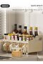 Kitchen Spice Organizer, Drawer Spice Racks with Spoon and Lid, 4-Cell Seasoning Storage Box - 8
