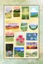 Watercolor Landscape Themed Sticker Set - 2 Sheets 11X16 cm - Vintage Nature Aesthetic Journal Stickers - for Agenda, Diary, Bujo, Scrapbook - 3