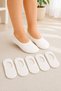 6 Pairs of Seamless Silicone Children's Combed Cotton Ballerina Socks - 2