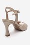 Elvia Beige Skin Genuine Leather Women's Heeled Shoes - 5