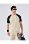 6Sm5013-Bg Men's T-Shirt - Beige/Black