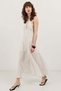 White Halter Neck Polka Dot Women's Dress