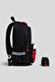Metro Black Modular Multi-Compartment Reflective Girls'/Boys' School Bag and Pen Holder Set - 2