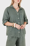Comfortable Fit Long Sleeve Linen Shirt Shirt 6684 - 4