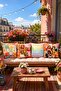 Dog Friends Patterned 4-Piece Throw Pillow Cover Set - 3