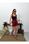 Women's High Waist Elastic Belted Shorts with Pockets - 5