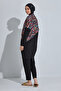 Sports Lycra Full Covered Hijab Swimsuit 6494 Black13 - 5