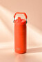 H2O 480 ml Stainless Steel Thermos Flask with Locking Straw Lid Bpa Free 6 Hours Hot & Cold Preservation - 2