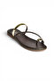 Y291700103 Brown Genuine Leather Women's Slippers - 5