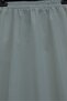 Elastic Waist Lace Pocketed Poplin Skirt - Cream - 3