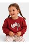 Girls Red Candy Print Long Sleeve Dress with Heart Print Leggings – 2-Piece Set - 6