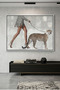 Luxury Leopard Abstract Wall Art | Framed Canvas Print | Modern Minimalist Decor for Living Room, Bedroom, Office & Gift