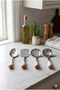 4-Piece Stainless Steel Kitchen Set with Wooden Mini Handles (19cm - 21.5cm)