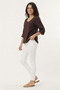 100% Organic Cotton Women's Authentic Blouse with Embroidered Front and Button Detail - 3