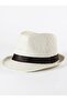 LADYBRO Straw Fedora Hats for Men - Women Hat Summer Beach Hat Men Straw Hat Trilby Hat - 5