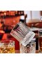 Italian Premium Old Fashioned Crystal Whiskey Glass Set 6, 320 ML, Transparent (Dark LINE Whiskey 310ML)