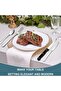 49-Piece Silverware Set with Organizer, Heavy Duty Stainless Steel Flatware for 8, Cutlery Utensil Sets with Steak Knives, Rust-proof, Mirror Polished, Dishwasher Safe - 6