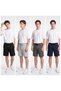 Men's 4-Pack Combed Cotton Shorts with Side Pockets Bermuda