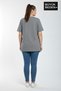 Süperlife Women's Large Size Brooklyn 1970 Printed 3Xl-6Xl Crew Neck T-Shirt Spr25Btsk510-3 - 3