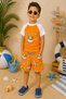 New Season Cute Character Printed Two-Piece Diving Fabric -Uv Protected-Boy'S-Shorts-Swimsuit - 3