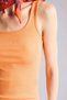 Slim Fit Basic Round Neck Ribbed Orange Undershirt H5034Ax26Sm - 4