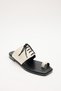 Slippers 2607 - Women's Flip-Flop Slippers with Lace Detail